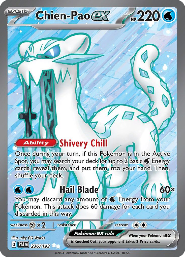 Paldea Evolved Chien-Pao EX #236/193